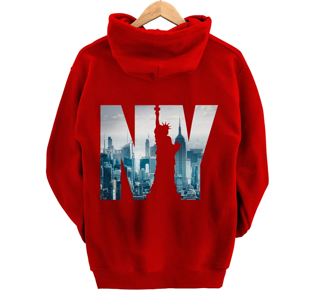 Cool New York City Skyline, I Love New York, New York City Pullover Hoodie