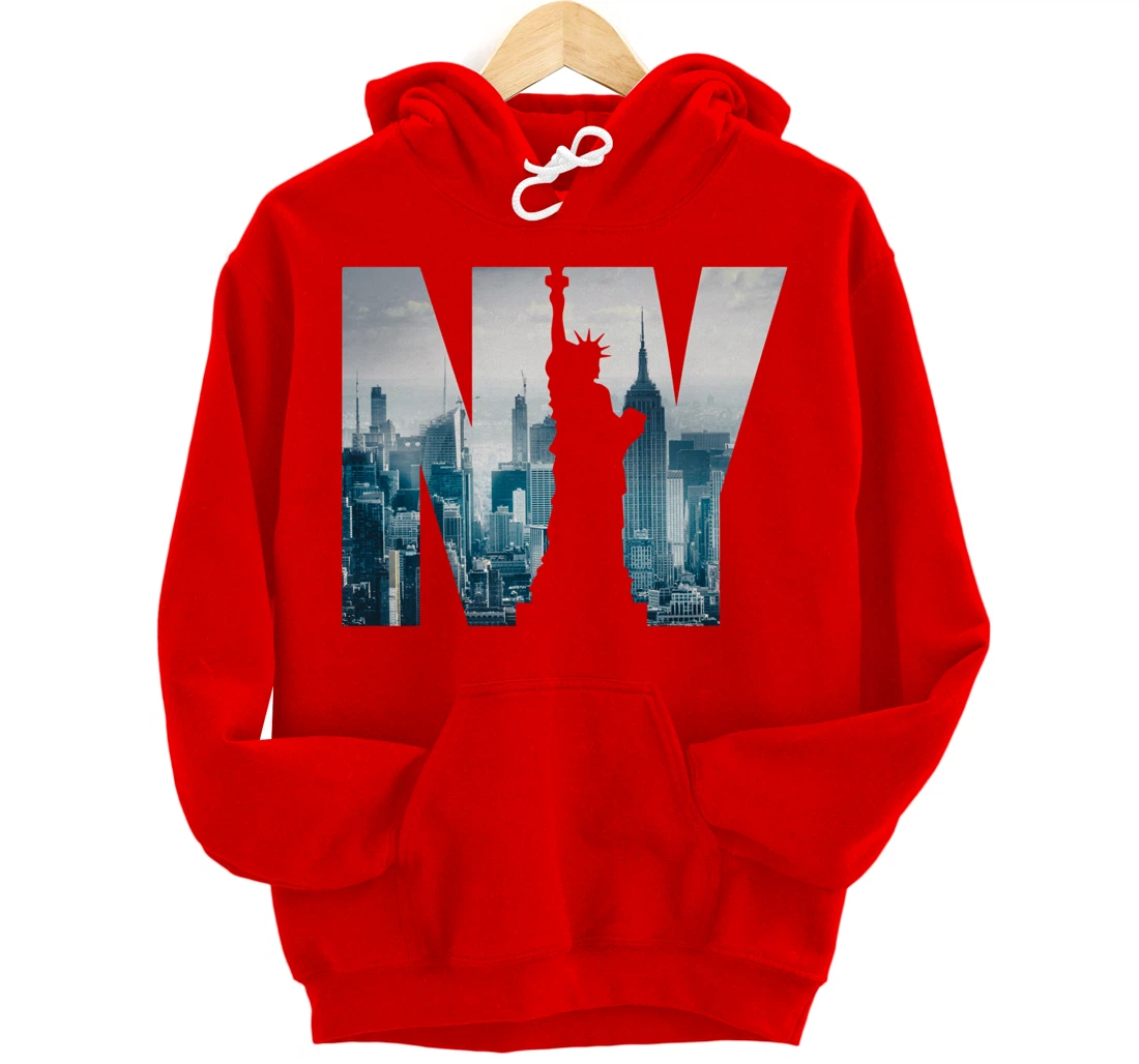Cool New York City Skyline, I Love New York, New York City Pullover Hoodie