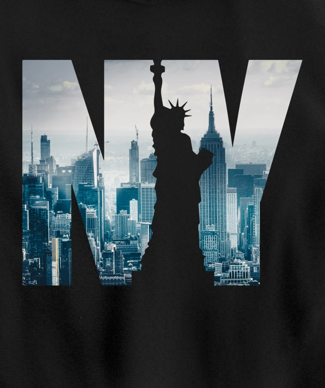 Cool New York City Skyline, I Love New York, New York City Pullover Hoodie