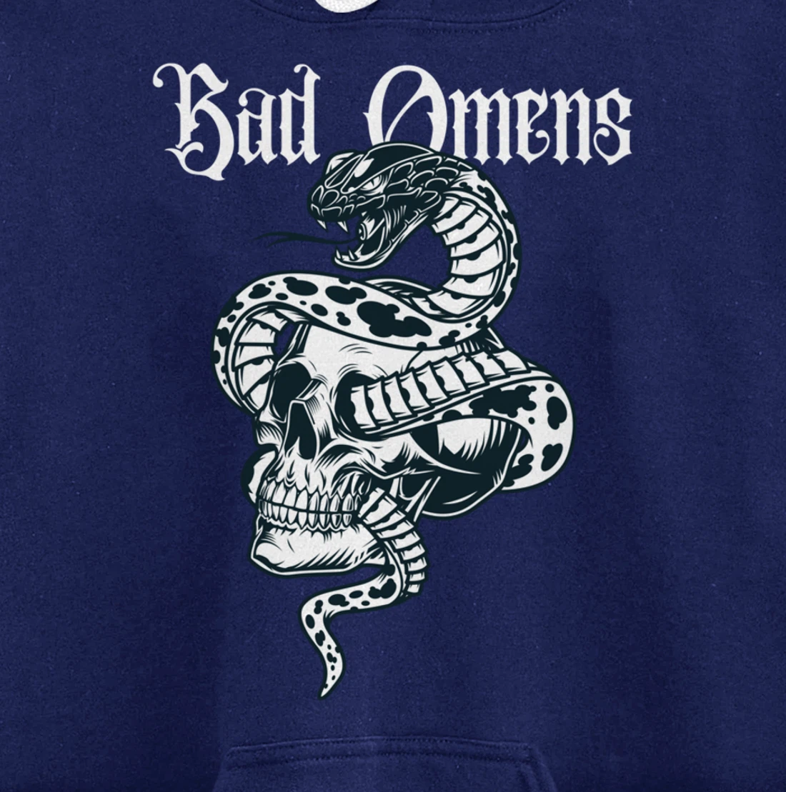 Bad Omens Tee: Mystic snake & Skull Pullover Hoodie