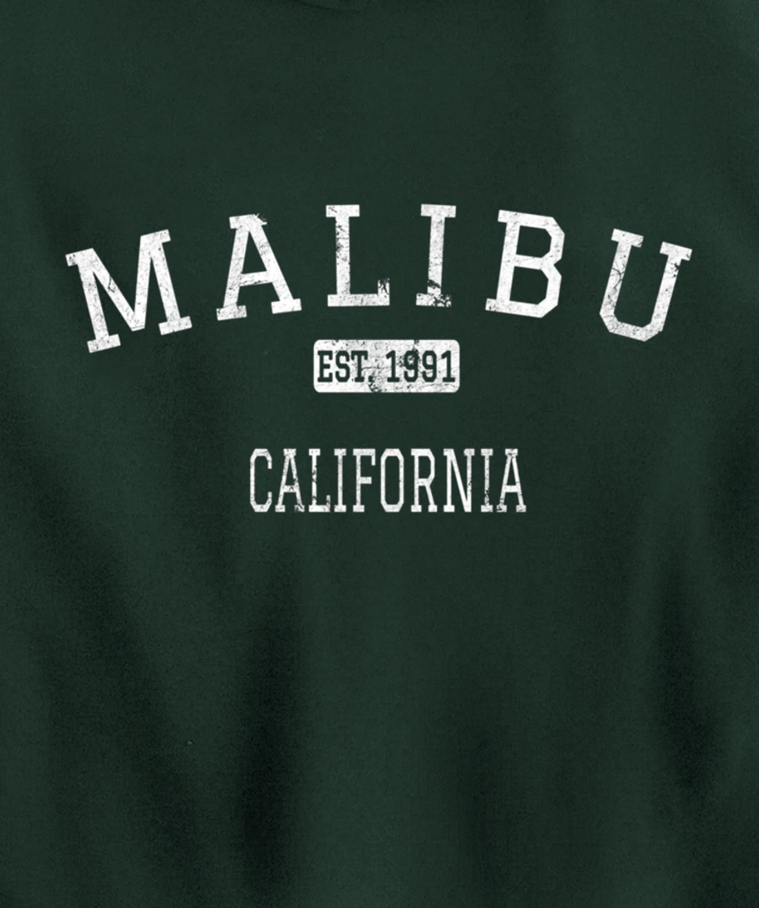 Malibu California CA Vintage Pullover Hoodie