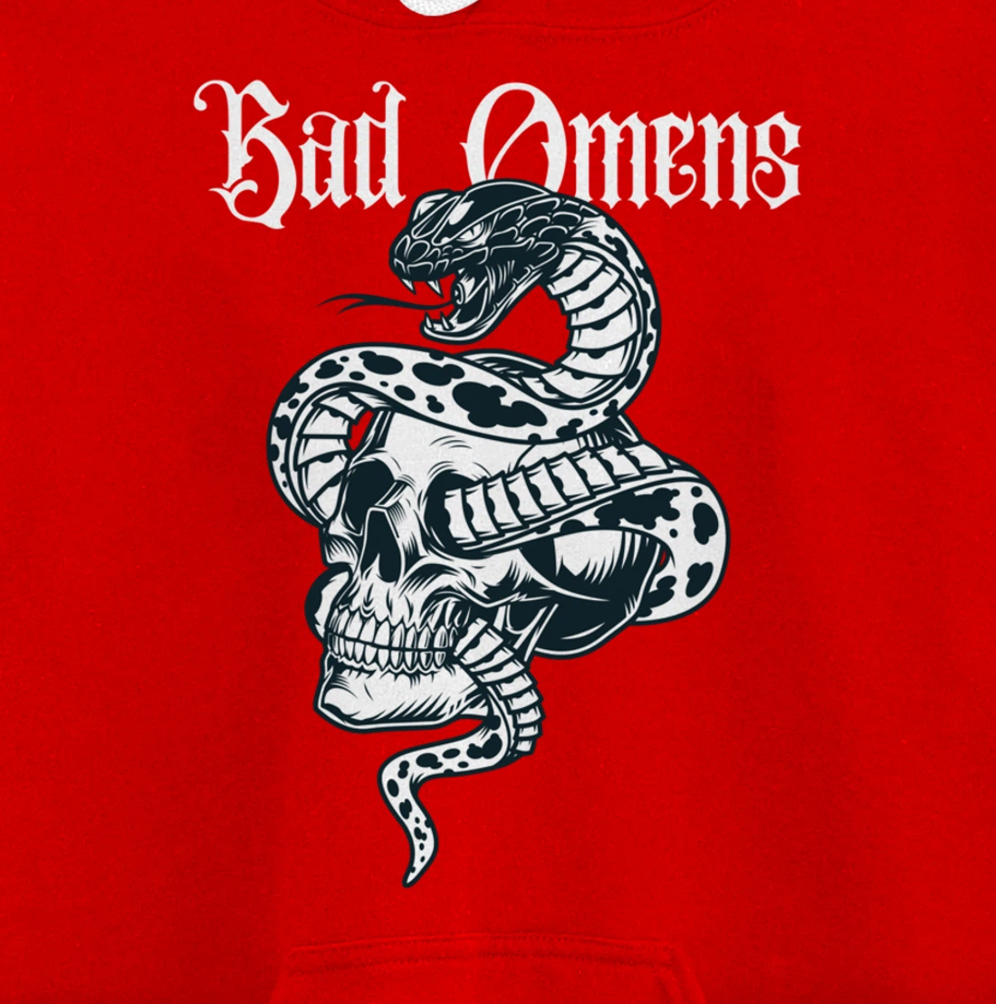 Bad Omens Tee: Mystic snake & Skull Pullover Hoodie