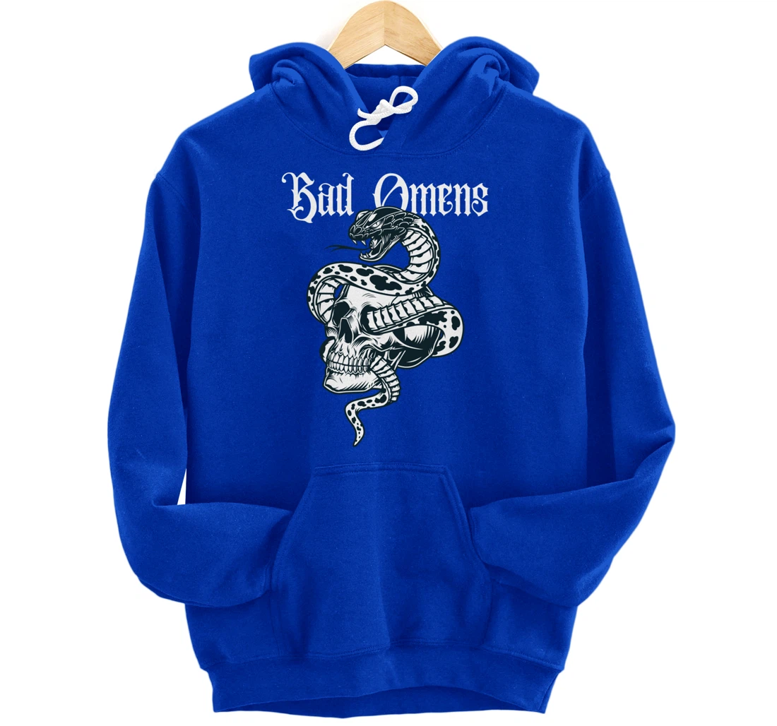 Bad Omens Tee: Mystic snake & Skull Pullover Hoodie