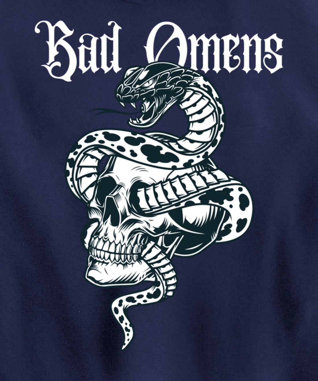 Bad Omens Tee: Mystic snake & Skull Pullover Hoodie