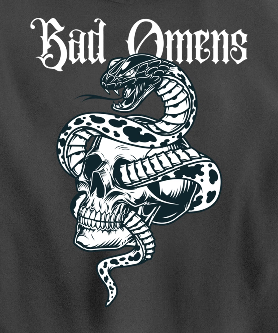 Bad Omens Tee: Mystic snake & Skull Pullover Hoodie