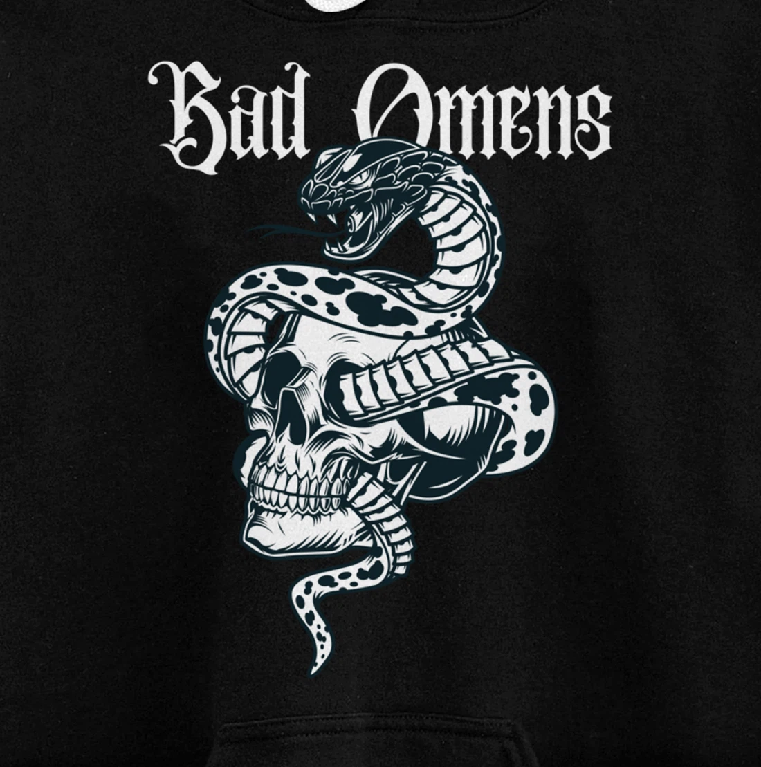 Bad Omens Tee: Mystic snake & Skull Pullover Hoodie