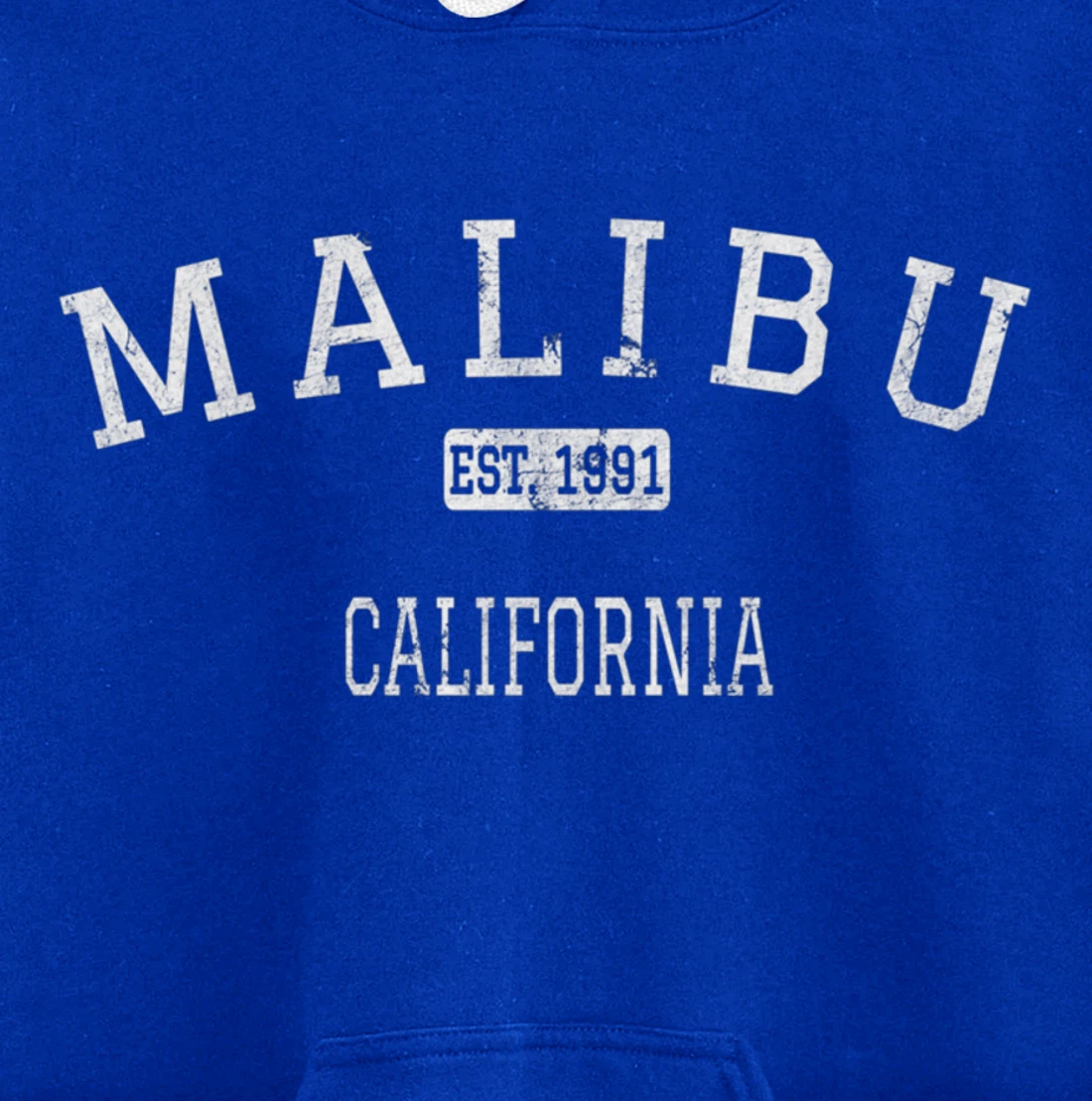 Malibu California CA Vintage Pullover Hoodie