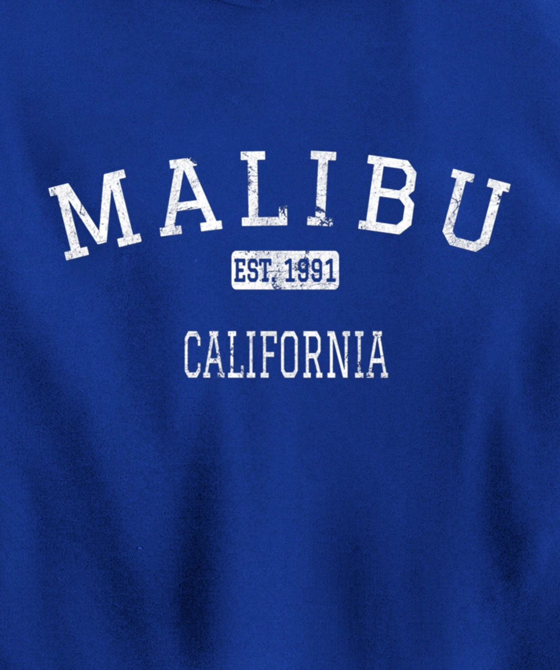 Malibu California CA Vintage Pullover Hoodie