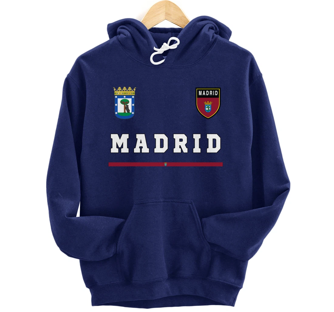 Madrid Sports/Soccer Jersey Tee Flag Football Pullover Hoodie