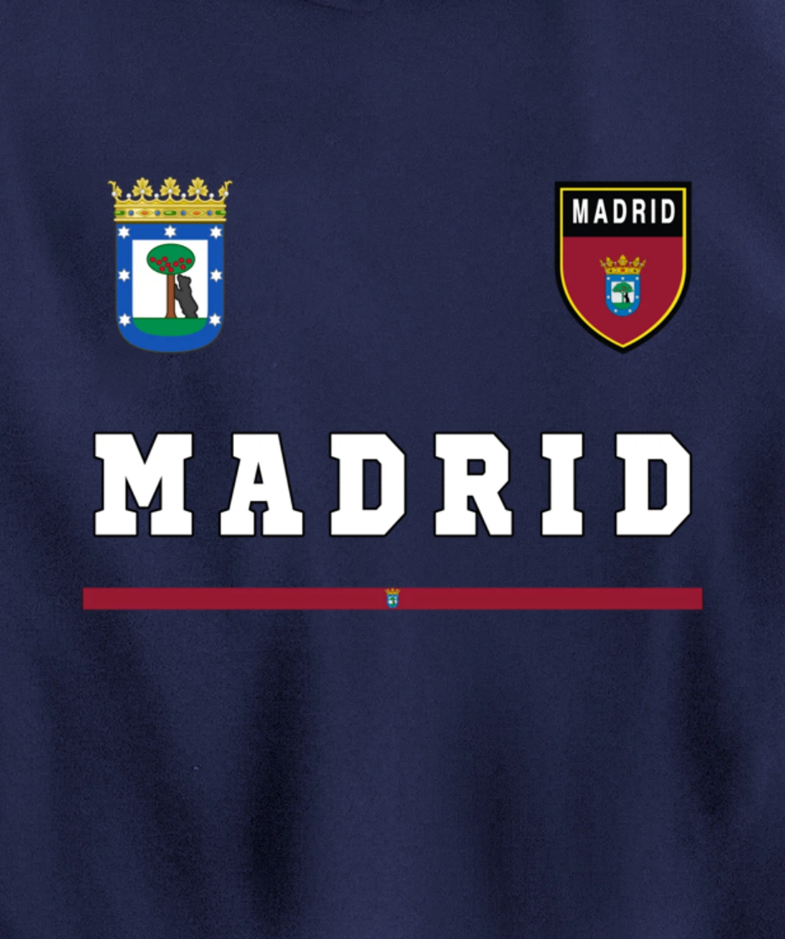 Madrid Sports/Soccer Jersey Tee Flag Football Pullover Hoodie