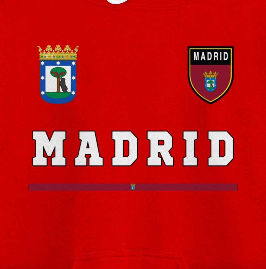 Madrid Sports/Soccer Jersey Tee Flag Football Pullover Hoodie