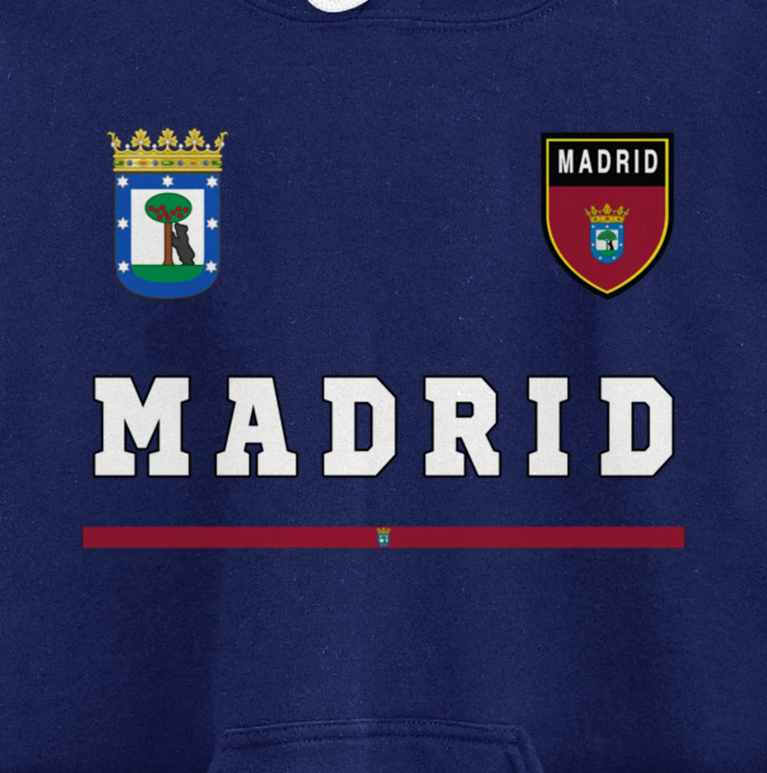 Madrid Sports/Soccer Jersey Tee Flag Football Pullover Hoodie