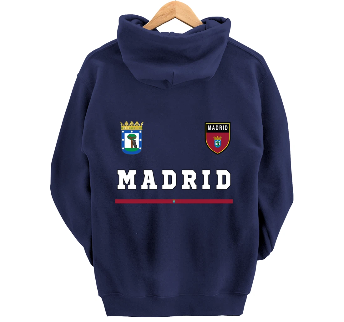 Madrid Sports/Soccer Jersey Tee Flag Football Pullover Hoodie