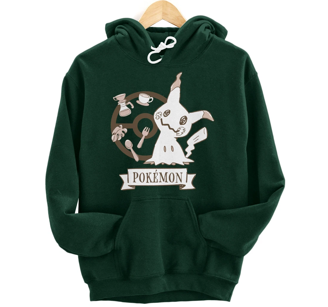Pokémon - Mimikyu Poké Ball Cafe Drinks Pullover Hoodie