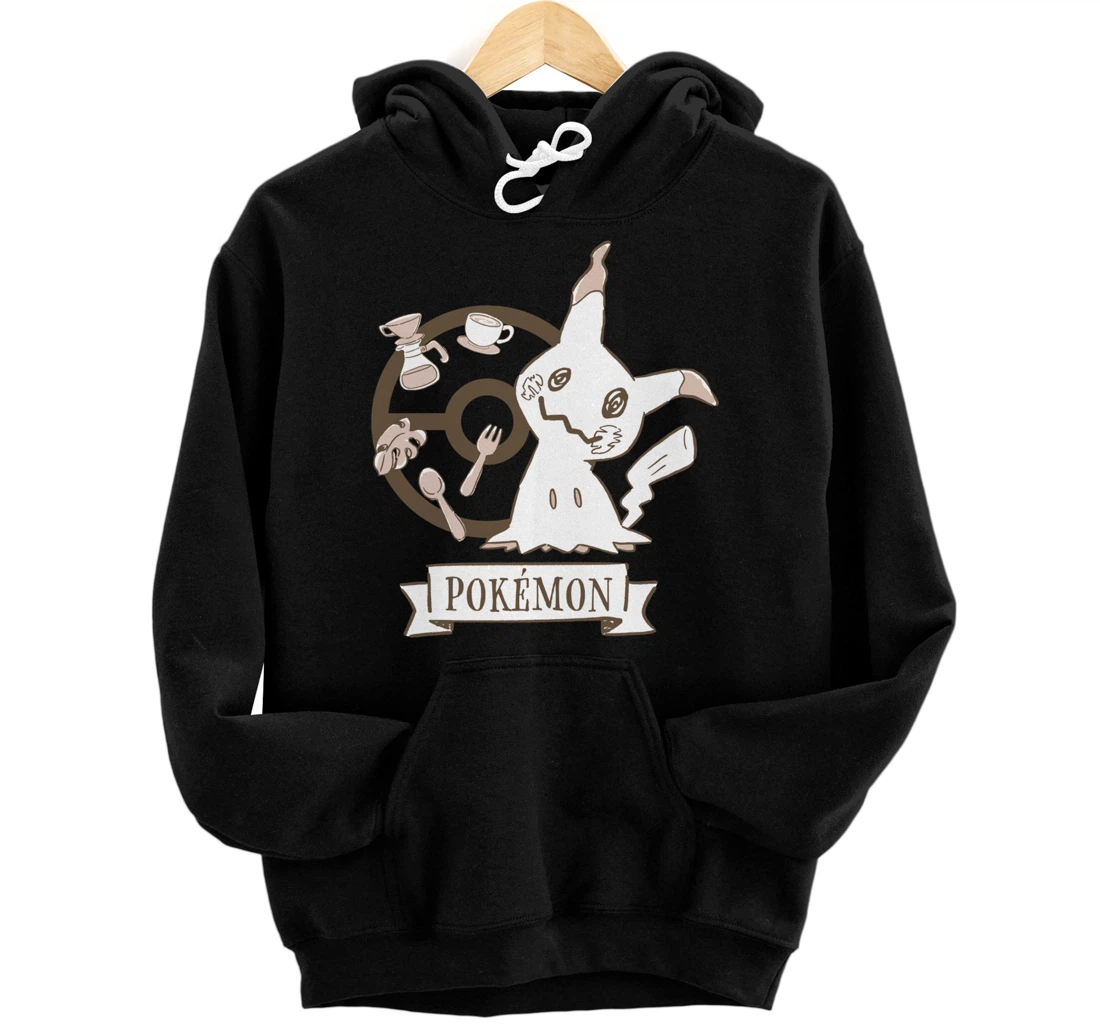 Pokémon - Mimikyu Poké Ball Cafe Drinks Pullover Hoodie