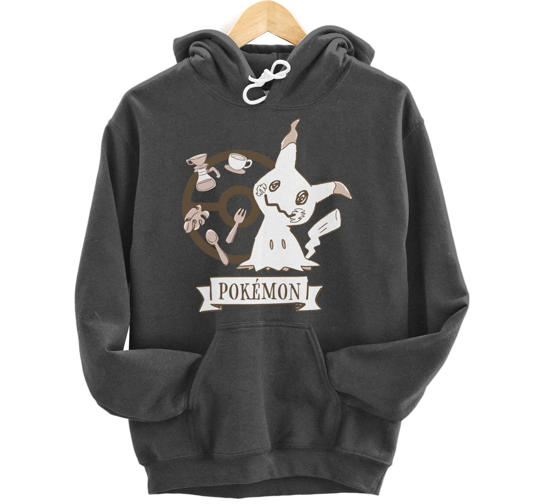 Pokémon - Mimikyu Poké Ball Cafe Drinks Pullover Hoodie