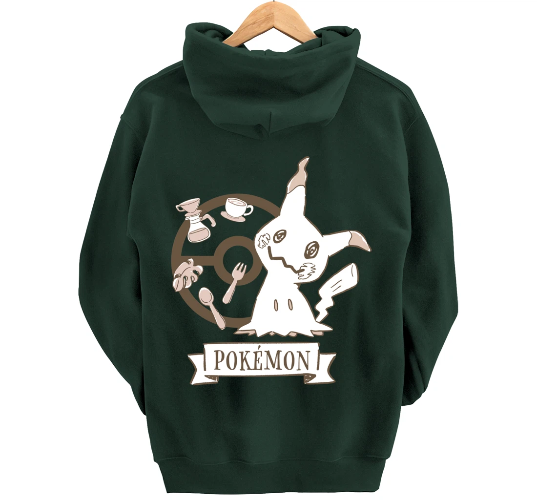 Pokémon - Mimikyu Poké Ball Cafe Drinks Pullover Hoodie