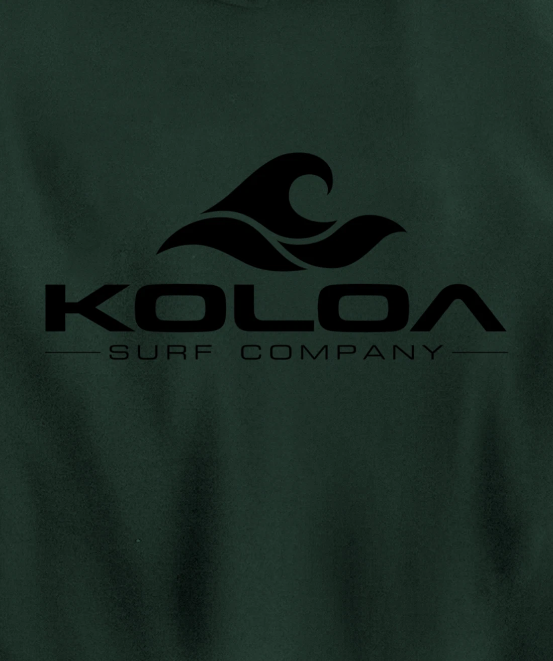 Koloa Surf Classic Wave Black Logo Pullover Hoodie