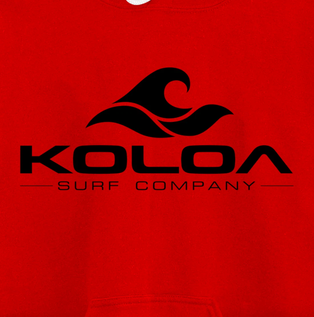 Koloa Surf Classic Wave Black Logo Pullover Hoodie
