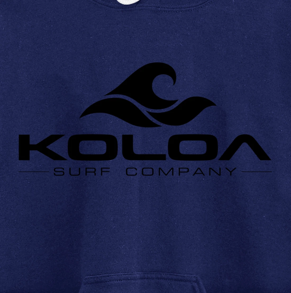 Koloa Surf Classic Wave Black Logo Pullover Hoodie