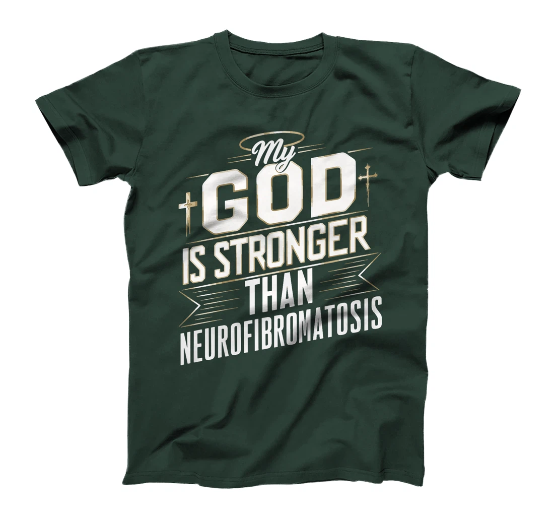 My God Is Stronger Than Neurofibromatosis Premium T-Shirt