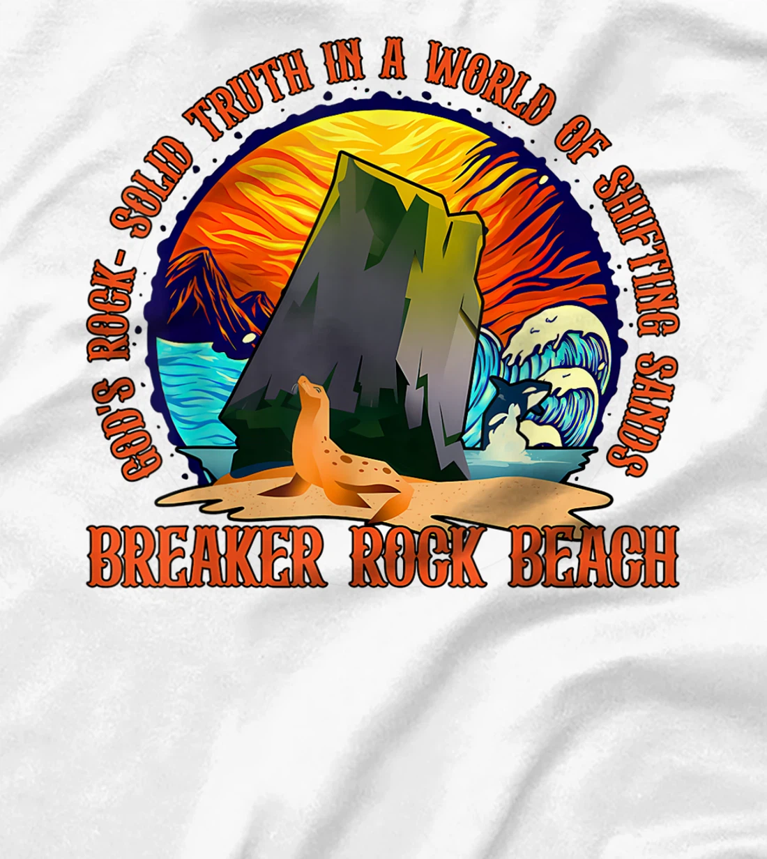 God's Rock-Solid Breaker Rock Beach Vbs 2024 Christian T-Shirt