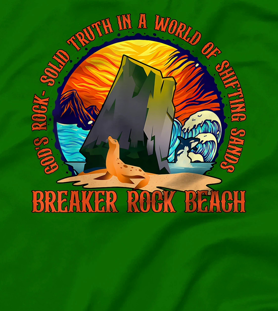 God's Rock-Solid Breaker Rock Beach Vbs 2024 Christian T-Shirt