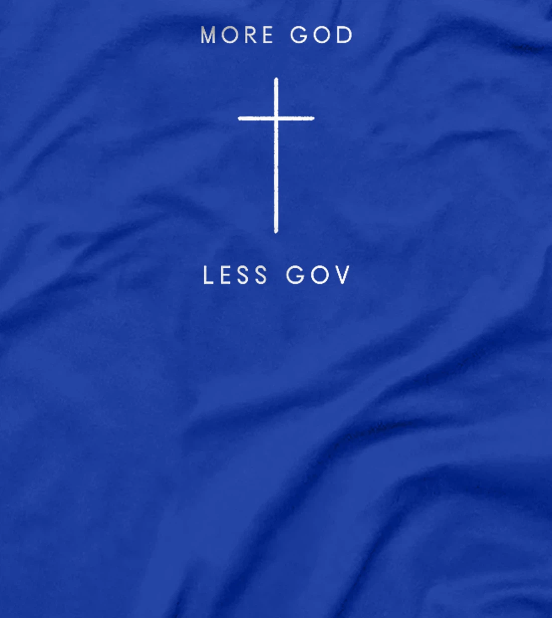 More God Less Gov Cross - Minimalist Christian Jesus Premium T-Shirt