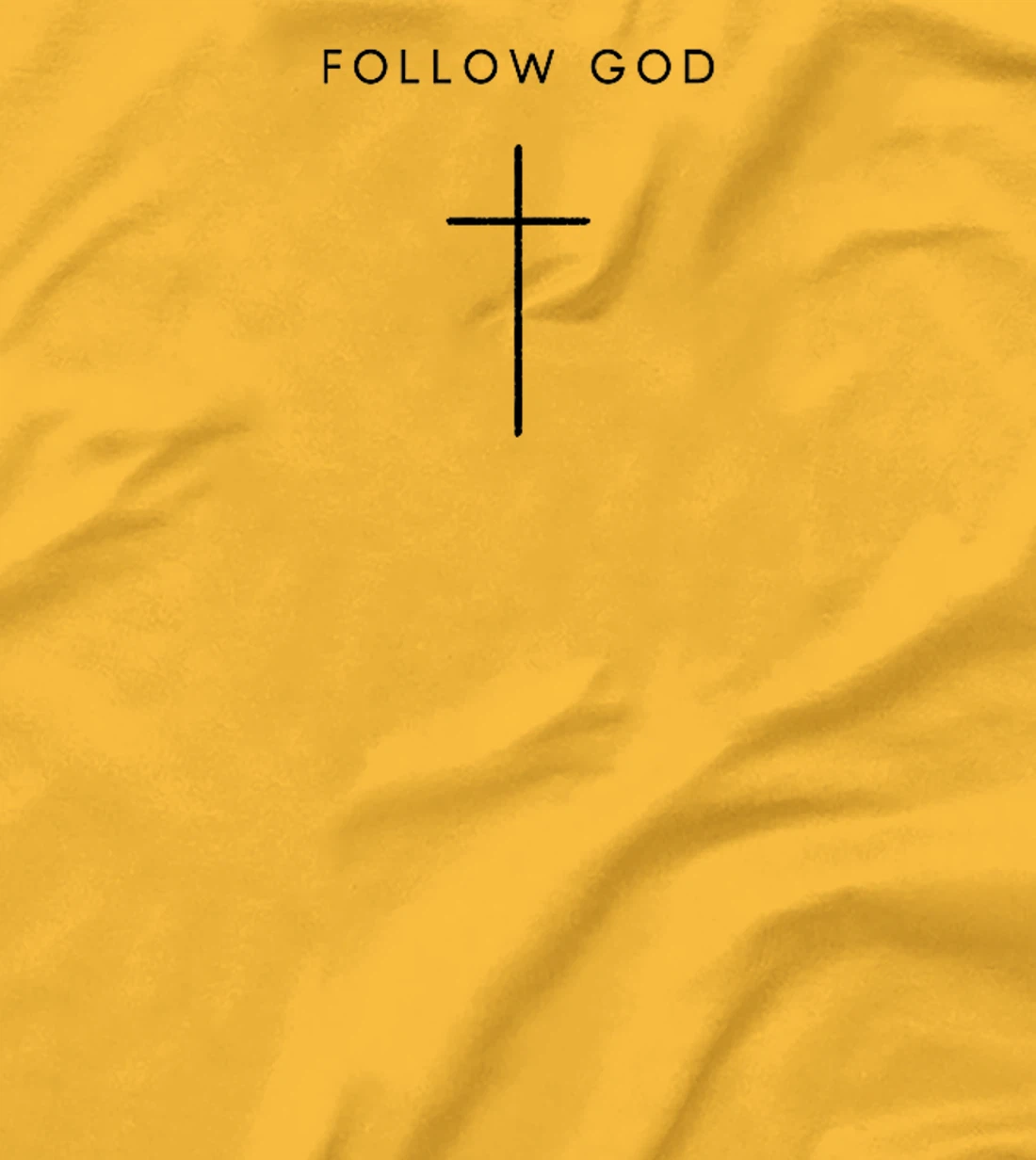 Follow God Cross - Minimalist Christian Religious Jesus Premium T-Shirt