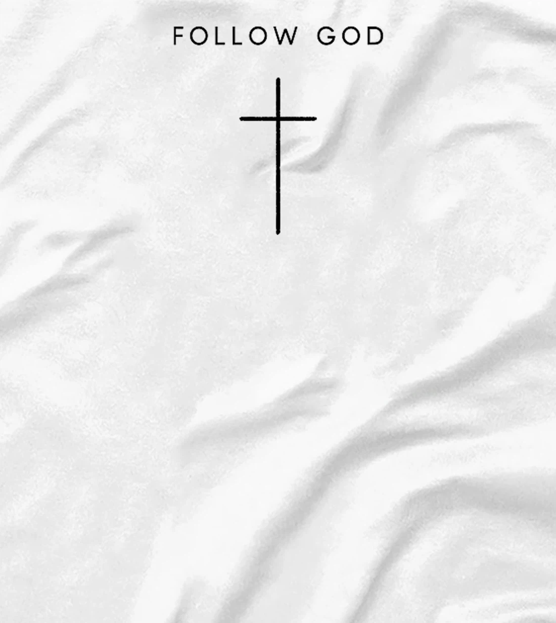 Follow God Cross - Minimalist Christian Religious Jesus Premium T-Shirt