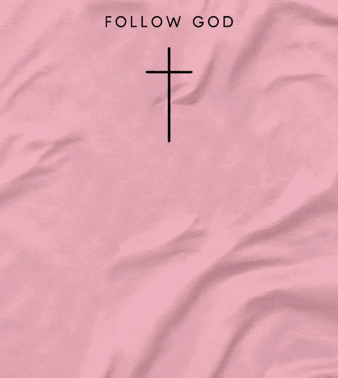 Follow God Cross - Minimalist Christian Religious Jesus Premium T-Shirt
