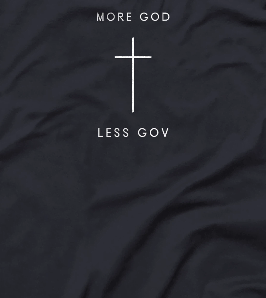 More God Less Gov Cross - Minimalist Christian Jesus Premium T-Shirt