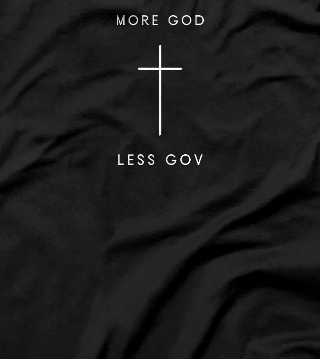 More God Less Gov Cross - Minimalist Christian Jesus Premium T-Shirt