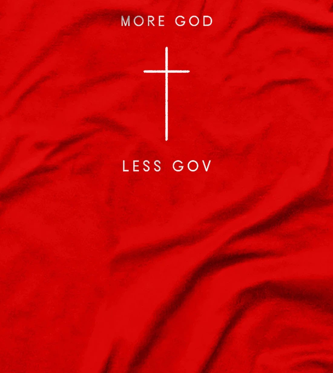 More God Less Gov Cross - Minimalist Christian Jesus Premium T-Shirt
