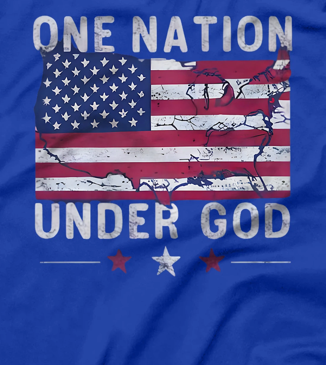 One Nation Under God 4th Of July America USA Christian Jesus Premium T-Shirt