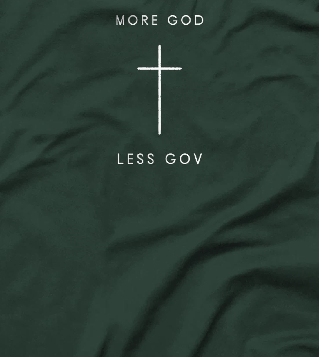 More God Less Gov Cross - Minimalist Christian Jesus Premium T-Shirt