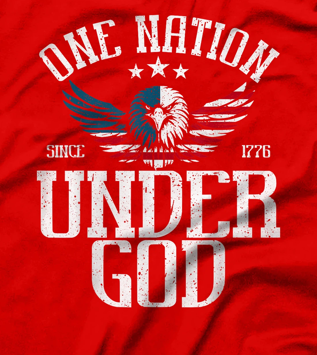 One Nation Under God T Shirt Fourth of July USA Patriotic T-Shirt