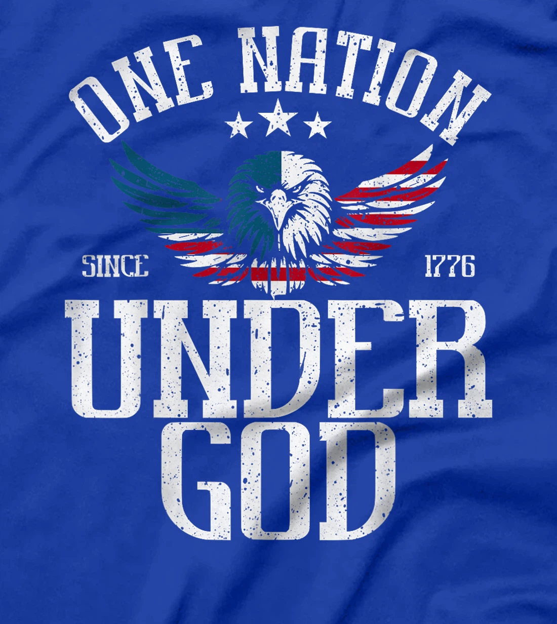 One Nation Under God T Shirt Fourth of July USA Patriotic T-Shirt