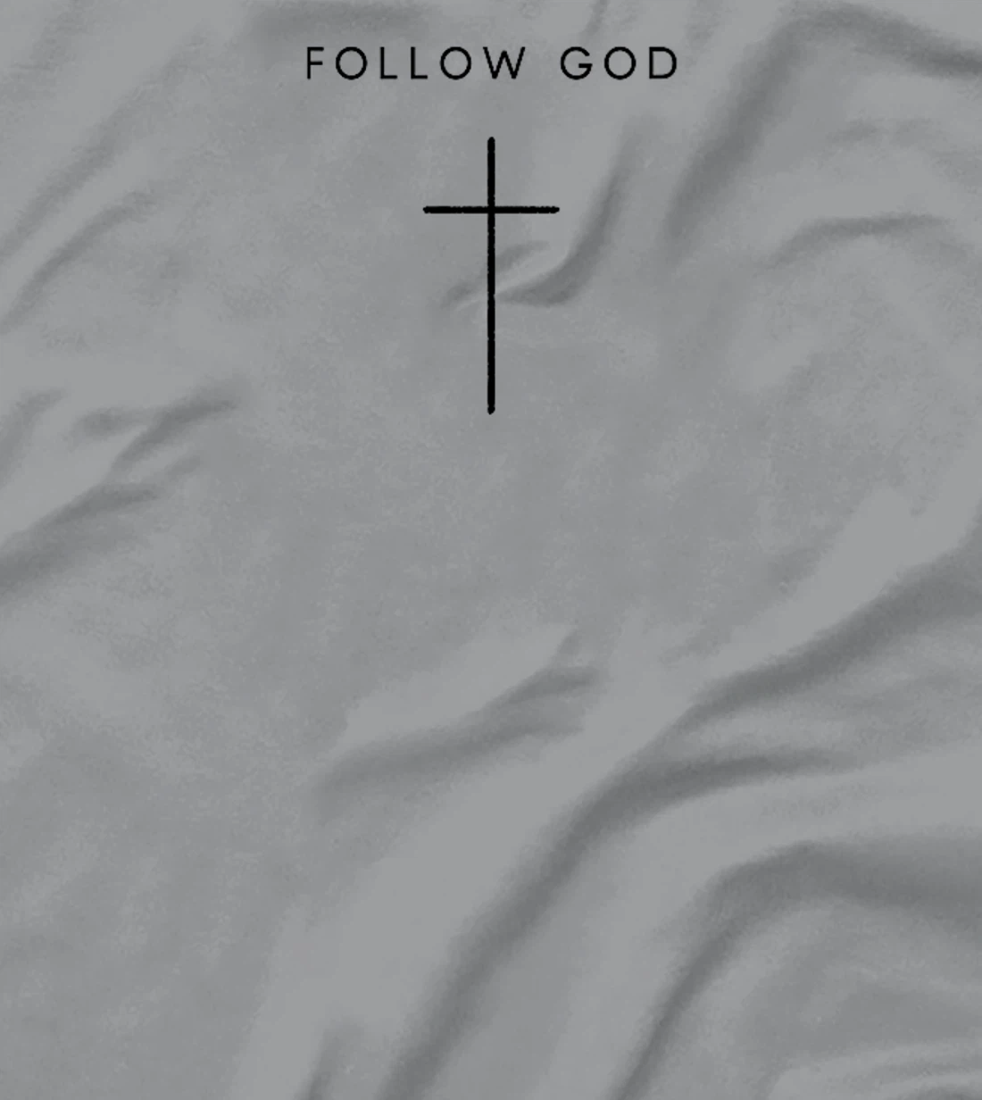 Follow God Cross - Minimalist Christian Religious Jesus Premium T-Shirt