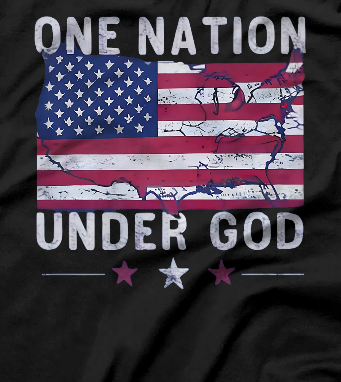 One Nation Under God 4th Of July America USA Christian Jesus Premium T-Shirt