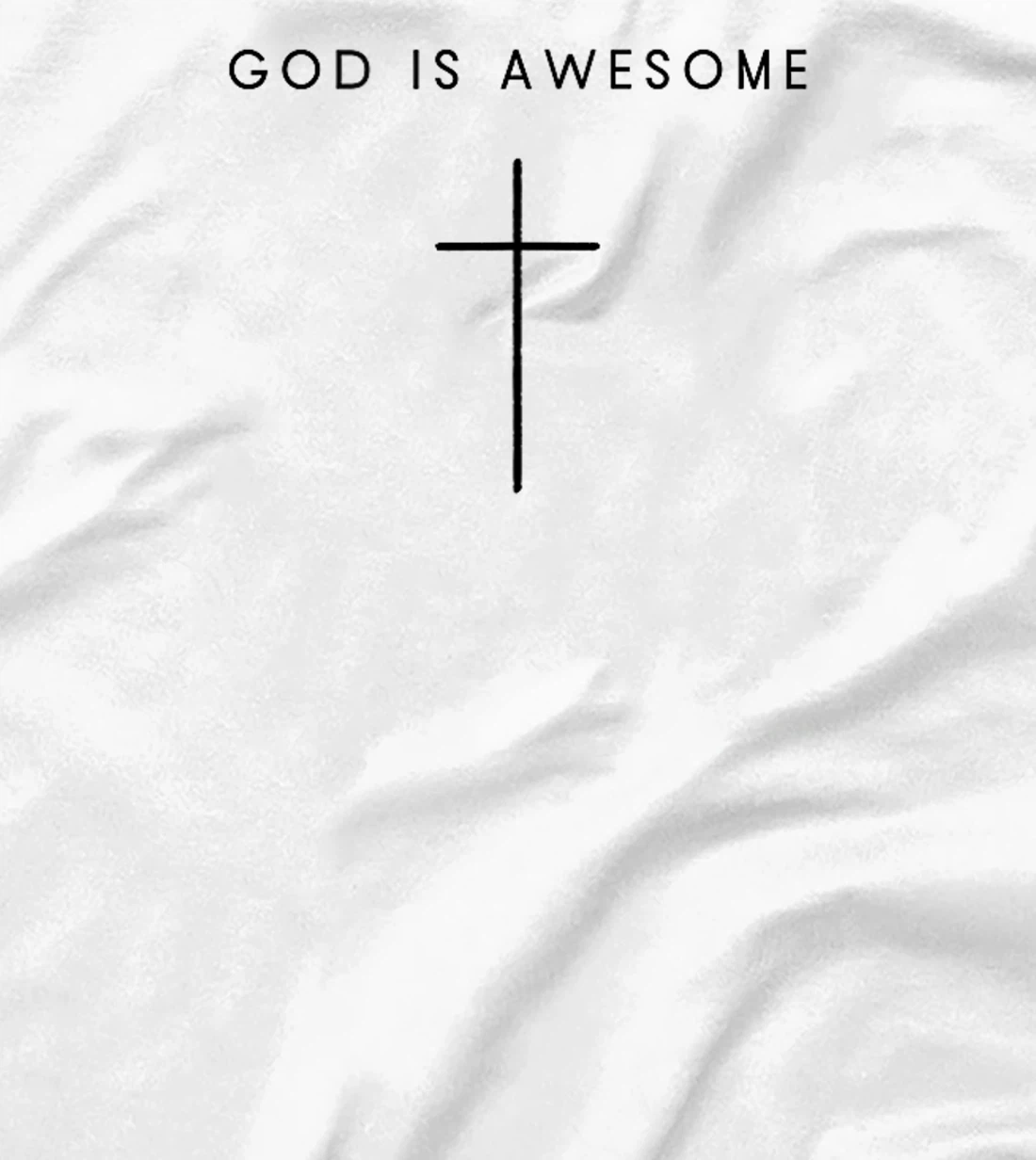 God Is Awesome Cross - Minimalist Christian Religious Jesus T-Shirt