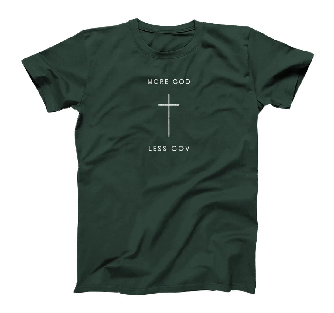 More God Less Gov Cross - Minimalist Christian Jesus Premium T-Shirt