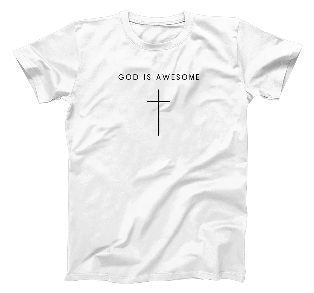 God Is Awesome Cross - Minimalist Christian Religious Jesus T-Shirt