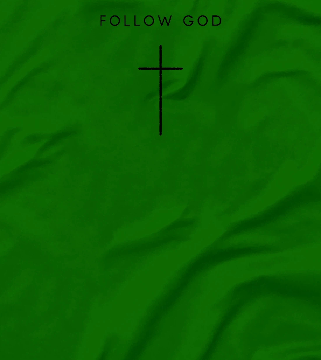 Follow God Cross - Minimalist Christian Religious Jesus Premium T-Shirt