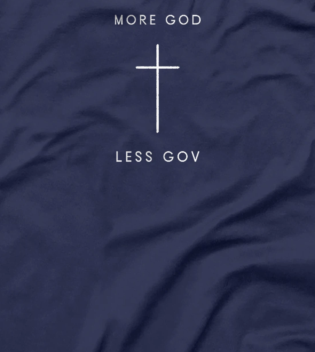 More God Less Gov Cross - Minimalist Christian Jesus Premium T-Shirt