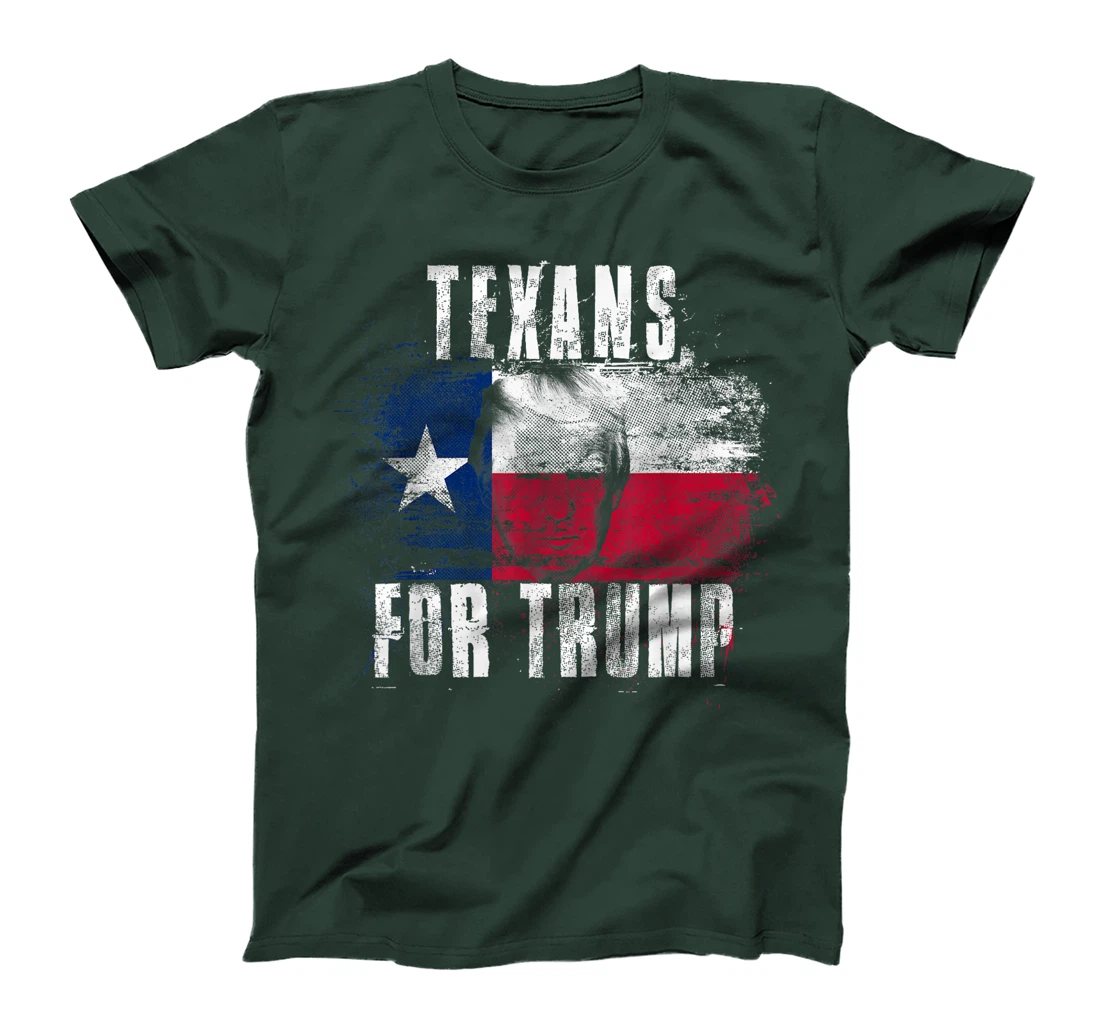 Texans For Trump - American and Texas Patriotic T-Shirt