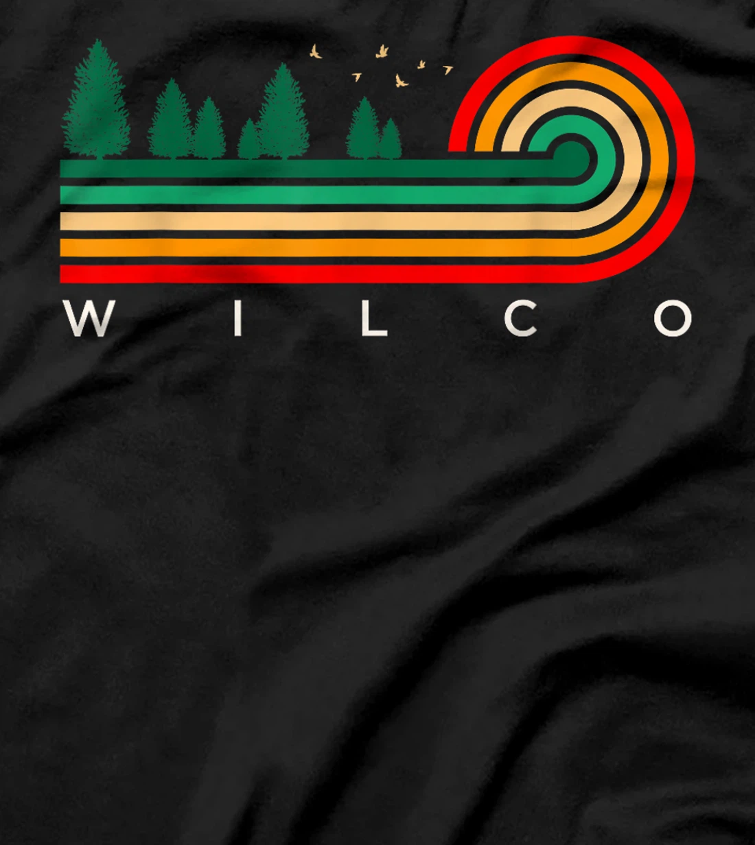 Evergreen Vintage Stripes Wilco, Texas T-Shirt