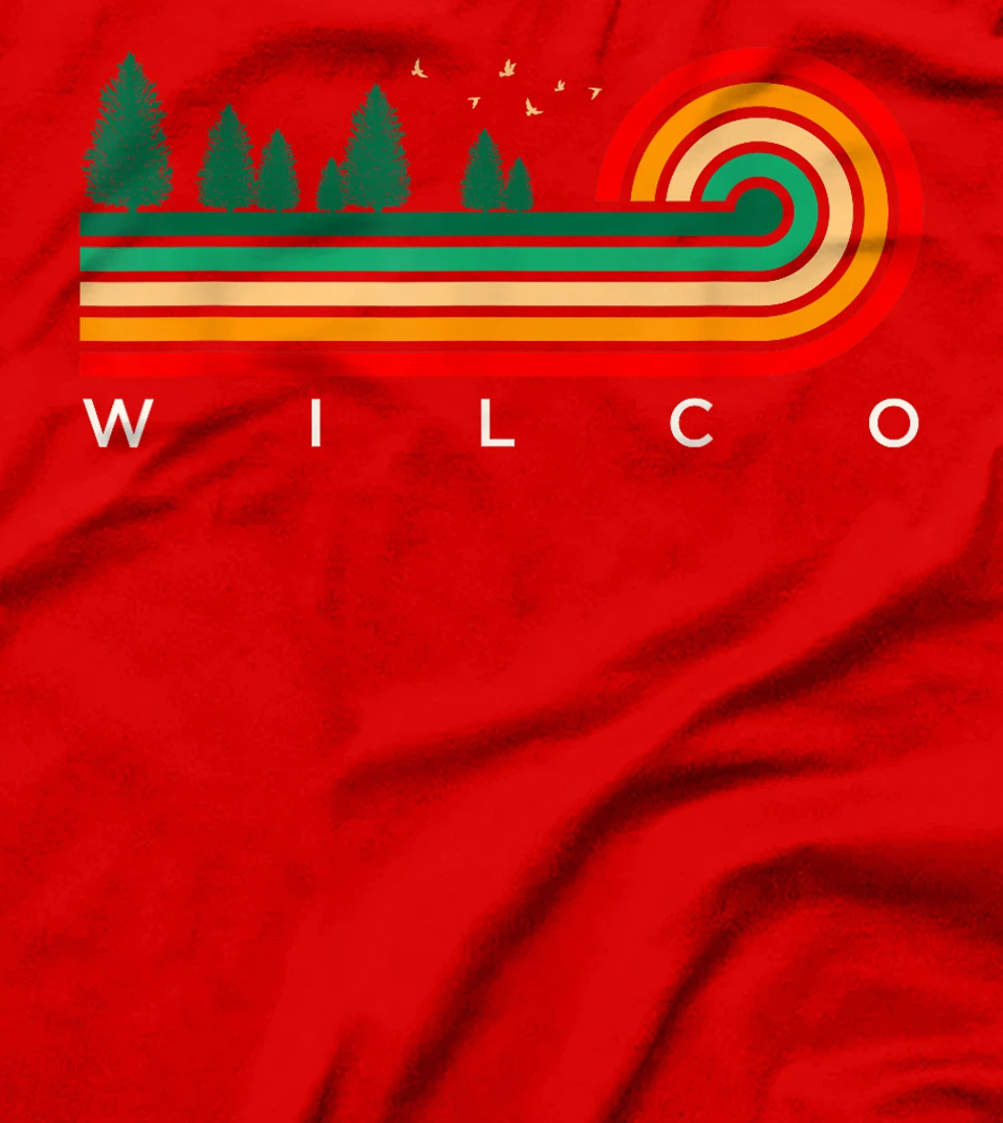 Evergreen Vintage Stripes Wilco, Texas T-Shirt
