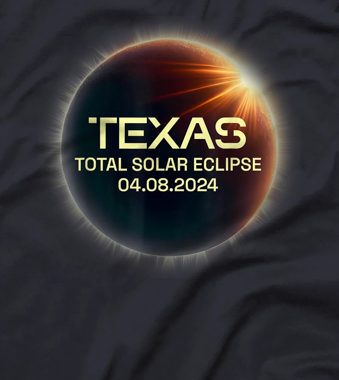 Texas Total Solar Eclipse April 8 2024 Texas Solar Eclipse T-Shirt