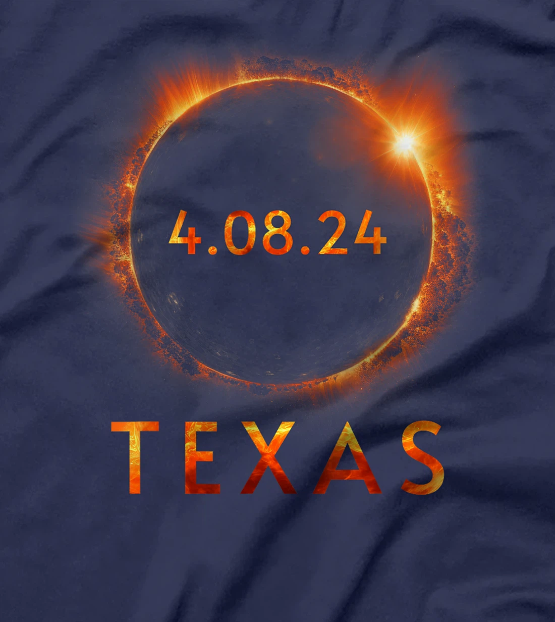Texas Total Solar Eclipse April 8 2024 Texas Solar Eclipse T-Shirt